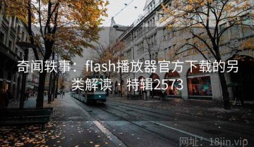 奇闻轶事：flash播放器官方下载的另类解读 · 特辑2573