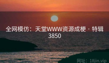 全网模仿：天堂WWW资源成梗 · 特辑3850