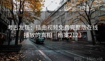 考古发现：插曲视频免费完整版在线播放的真相 · 档案2123