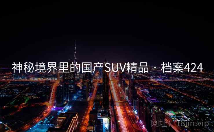 神秘境界里的国产SUV精品 · 档案424